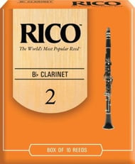 Rico B Flat Clarinet Reeds #2 Box of 10 reeds
